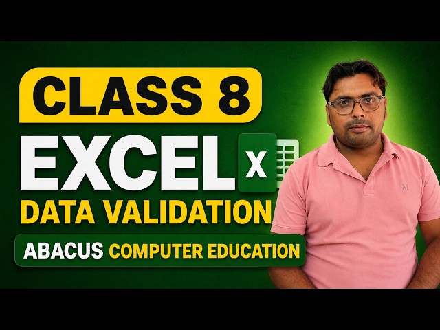 Ms Excel Data VALIDATION | Abacus Computer Education