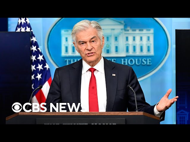 Dr. Mehmet Oz holds White House briefing | full video