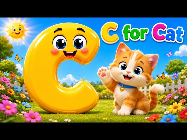 C for Cat | Alphabet Song for Kids | ABC Learning Video | Kids Nursery Rhymes