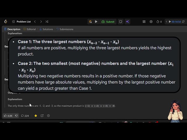 Leetcode 628 | Maximum Product of Three Numbers | Solution explained