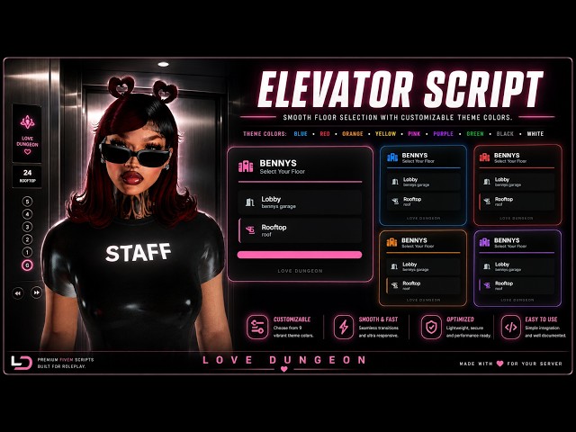 Love Dungeon Elevator Script | Custom FiveM Elevator System | QBCore/ESX