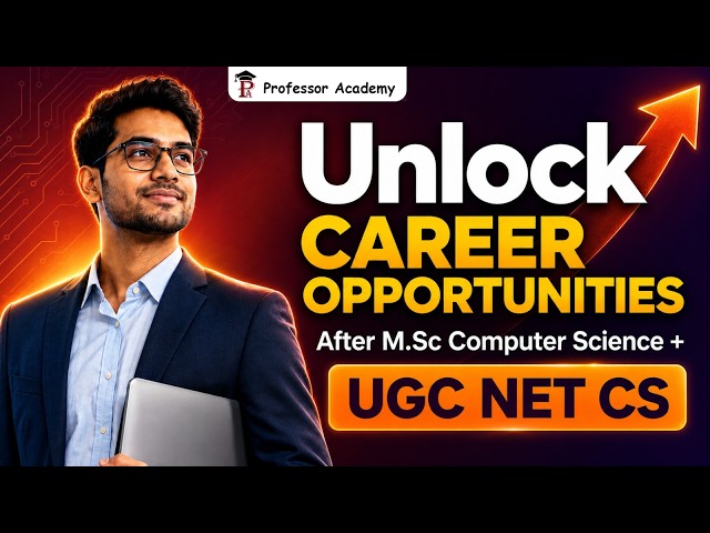 Unlock Career Opportunities After M.Sc Computer Science + UGC NET CS