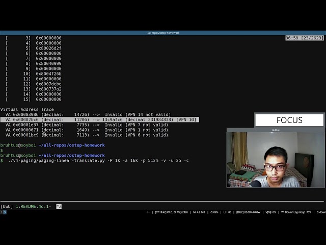 Live study: read along book "Operating Systems: Three Easy Pieces" (Part 106)