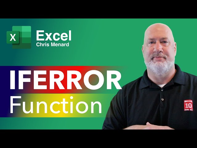 Excel - IFERROR Function