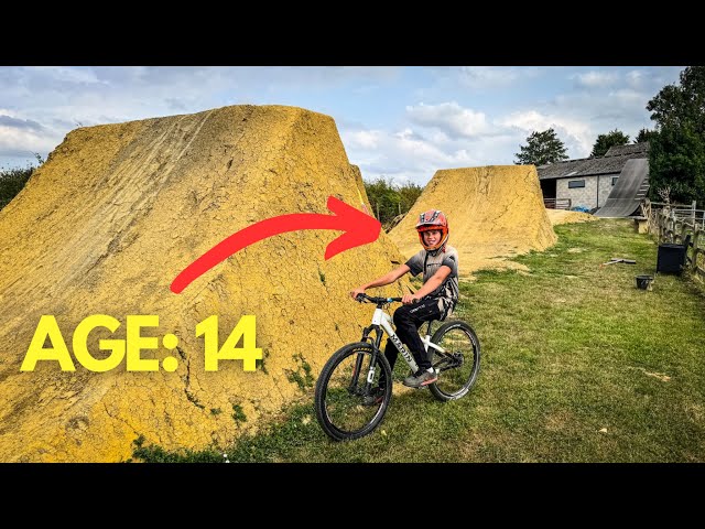 BIG CRASH RIDING MY BACKYARD DIRT JUMPS!!