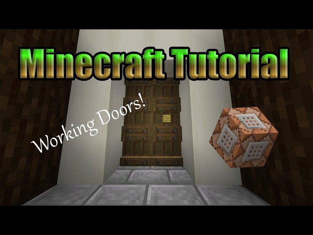 Minecraft Command Block Doors Tutorial