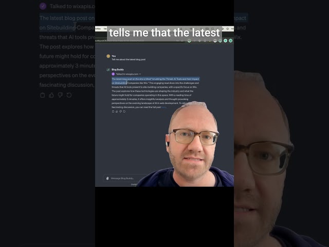 Here's how I hooked up a custom GPT to my Wix blog #shorts