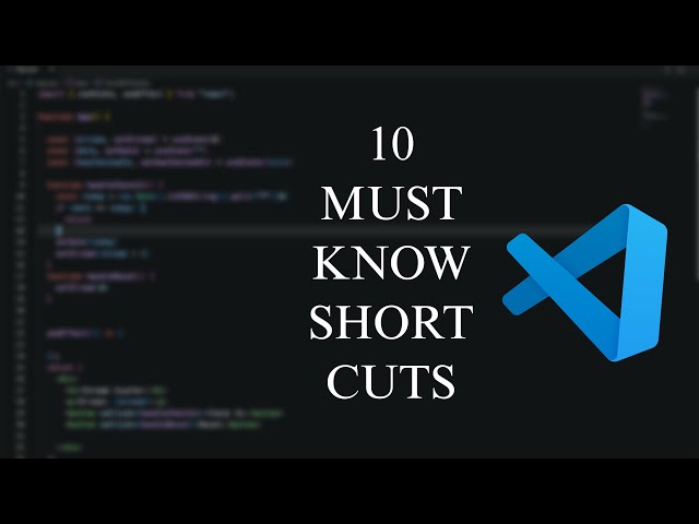 Stop Using Your Mouse!! | 10 VS Code Mac Shortcuts to Code Faster!