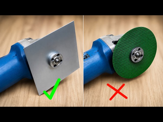Every house needs this and no one does it! Add a Steel Plate to an Angle Grinder and Be Shocked! 😱