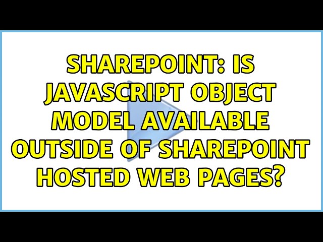 Sharepoint: Is JavaScript Object Model available outside of Sharepoint Hosted web pages?
