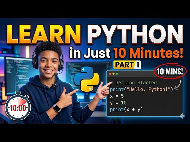Learn PYTHON in Just 10 Minutes - Part 1
