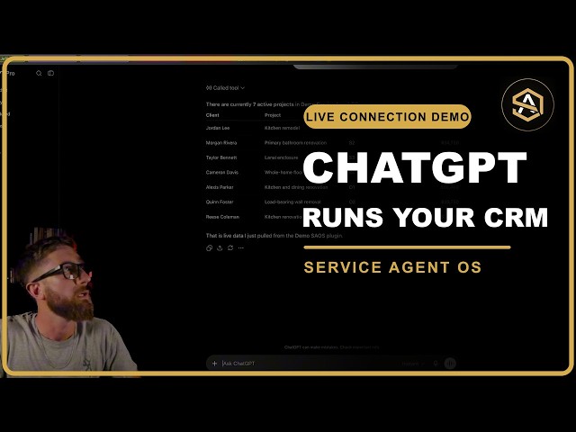 Connect ChatGPT to Your CRM | Service Agent OS Demo