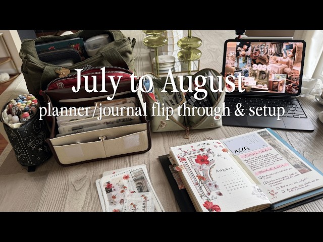 Am I getting along with my updated planner & journal setup? 🤔 August Analog Reset
