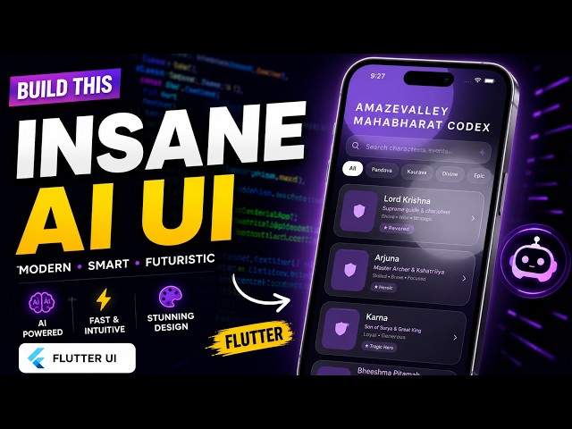 This MAHABHARAT App UI in Flutter Looks INSANE ⚔️ Glassmorphism + Slivers + Sorting