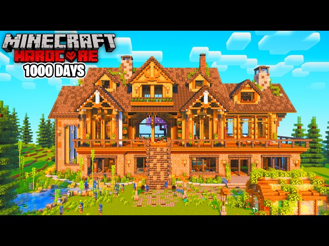 I Survived 1000 DAYS in Minecraft Hardcore [FULL MOVIE]