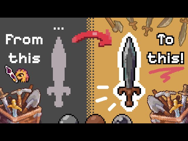 How to Make a Pixel Art Sword (Beginner Tutorial)