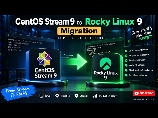 CentOS Stream 9 to Rocky Linux 9 Migration | Step-by-Step Guide