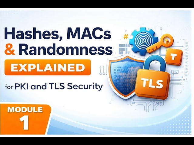 Hashes, MACs & Randomness Explained for PKI and TLS Security | Module 1.4