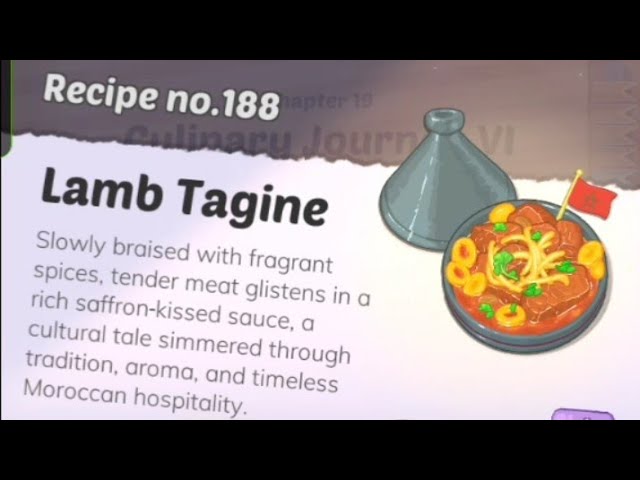 Cookingdom Level 188 Lamb Tagine gameplay walkthrough