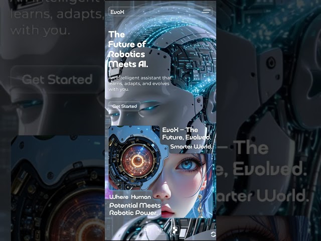 Figma UI/UX Design Inspiration – Evox in Future  #Figma #UIUXDesign #AIVideo #KlingAI #Shorts