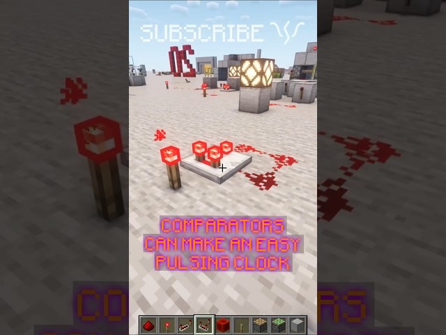 The COMPARATOR CLOCK is actually a SUBTRACTOR! | Redstone with PsiVolt #minecraft #redstone