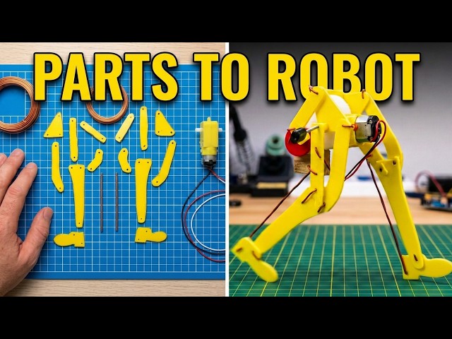 How to Make a Simple Biped Walking Humanoid Robot at Home ? Diy Walking Robot, Bipedal Walking Robot
