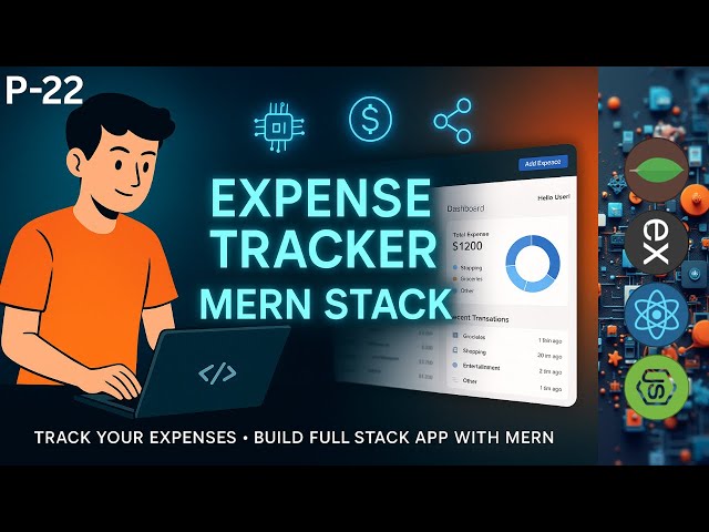 #22 Dashboard UI Design | Chart Design | MERN  | Stack Project – Expense Tracker App | In Hindi