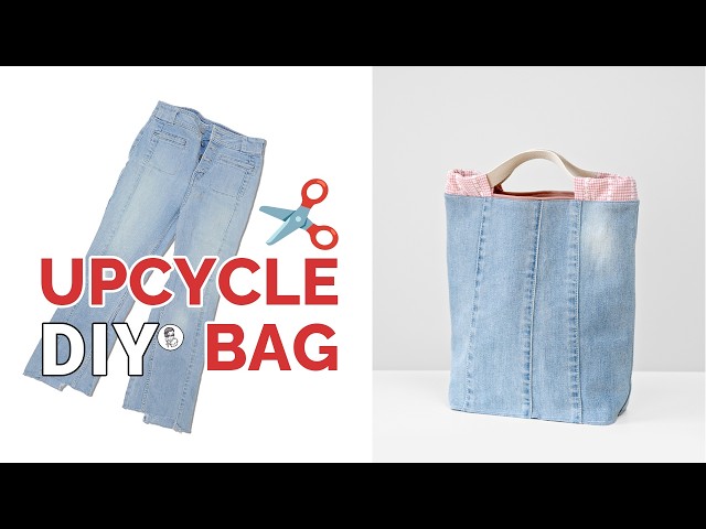 DIY Denim Tote Bag from Old Jeans | Beginner Sewing Project