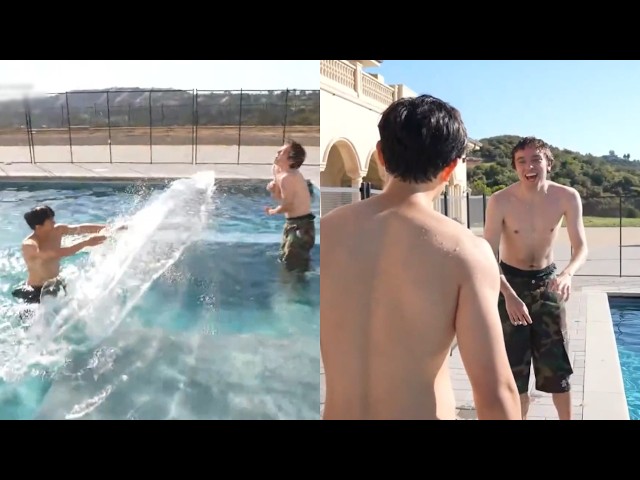 JasonTheWeen & Laiys Swimming At CORE House!