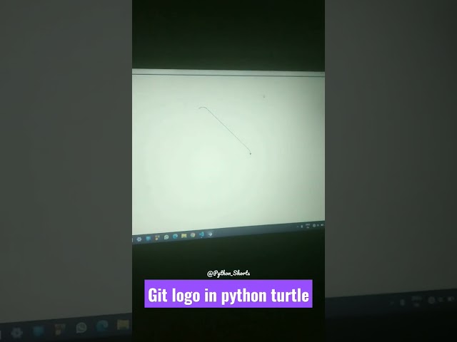 GIT Logo Drawing Using Python Turtle | Github | @Learnonpy @Python_Shorts
