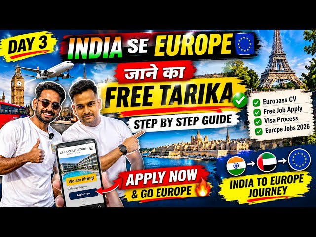 🇮🇳 DAY 3 – THE FREE WAY TO GO FROM INDIA TO EUROPE 🇪🇺! 🔥
