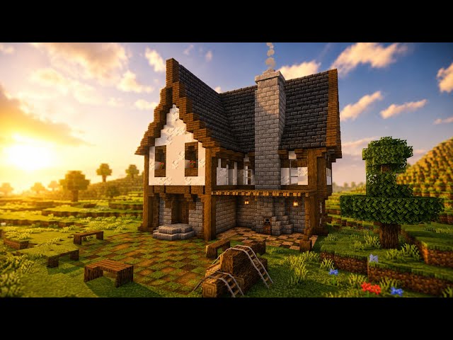 Como CONSTRUIR UMA CASA MEDIEVAL NO MINECRAFT - Tutorial