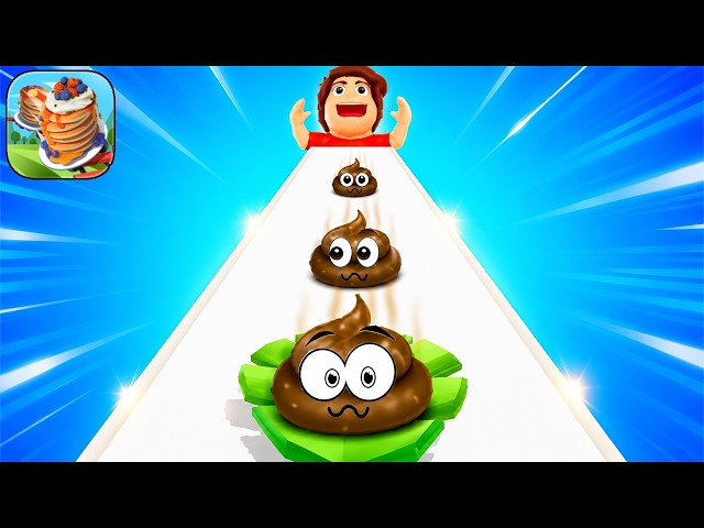 PANCAKE RUN - New Gameplay Walkthrough (iOS,Android) All Levels Latest Update Freeplay Max Skills