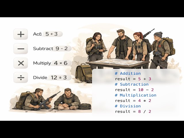 Python programming language. Operators