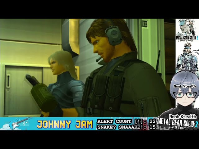 SNEAKING IS IMPOSSIBLE! METAL GEAR SOLID 2 [Noob Stealth]  #2 [Clip] Johnny JAM🎸