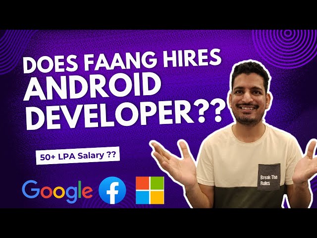 Android Developer Salaries Revealed! 🚀 Future, Career & Skills You Need! #faang #coding #android