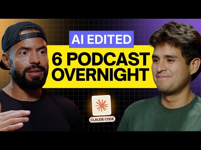 Claude Code Edited 6 Podcast Episodes Overnight: My AI Video Editing Setup