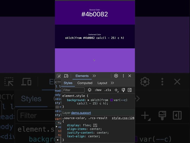 Lightening and darkening color - GUI Snippets