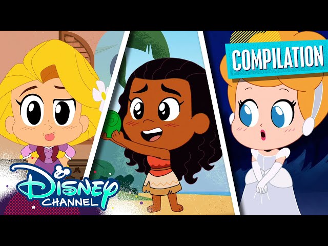Disney Princess Chibi Tiny Tales 👑 | Rapunzel, Moana & MORE! | Compilation | @disneychannelanimation