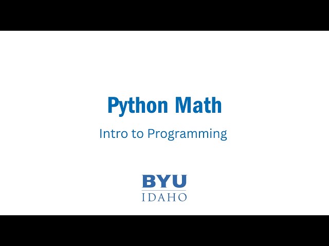 Python Math for Beginners: Operators, Order of Operations & Modulus Explained