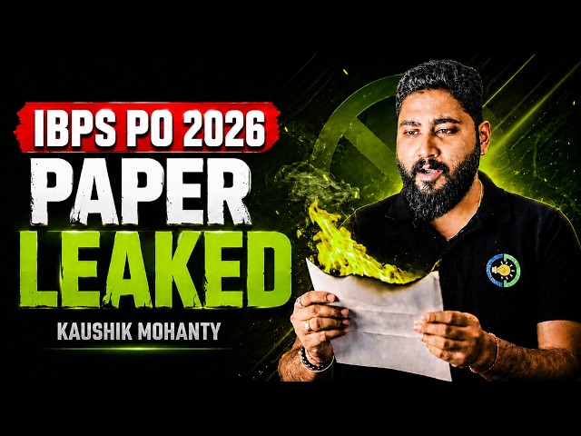 IBPS PO 2026 Final Most Expected Paper with 25+ Attempt Strategy By Kaushik Mohanty | Career Definer