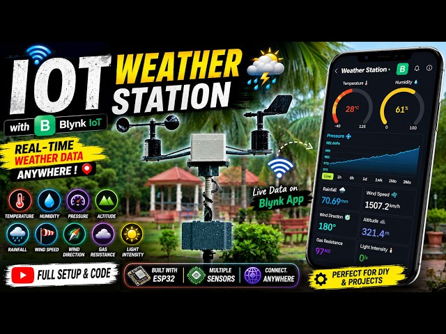 DIY Blynk IoT Weather Station using ESP32-S3 | ThingSpeak & OpenWeatherMap