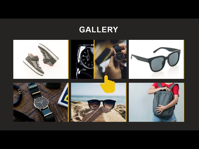 Responsive Animated gallery design with Pure CSS | Flexbox | Grid #cssgallery #DeveloperHub