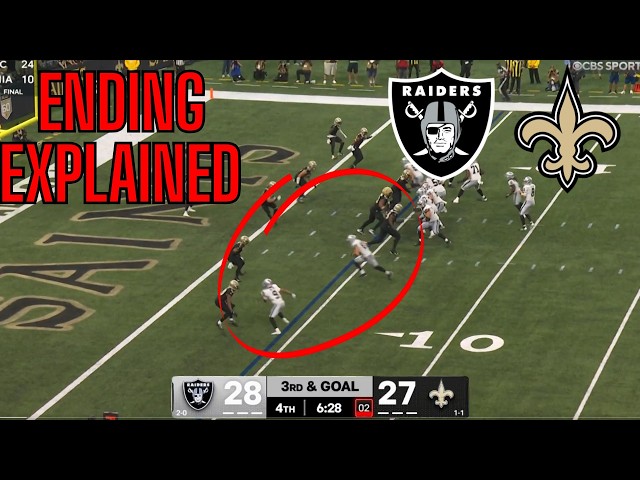The Raiders vs Saints ENDING Was ABSOLUTELY JAW DROPPING... | FULL ENDING EXPLAINED |