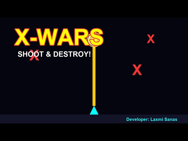 X-Wars (Space Shooter) game using python