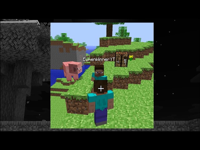 playing a Minecraft alpha server
