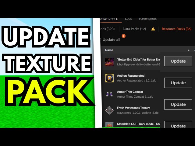 How To Update Minecraft Texture Packs