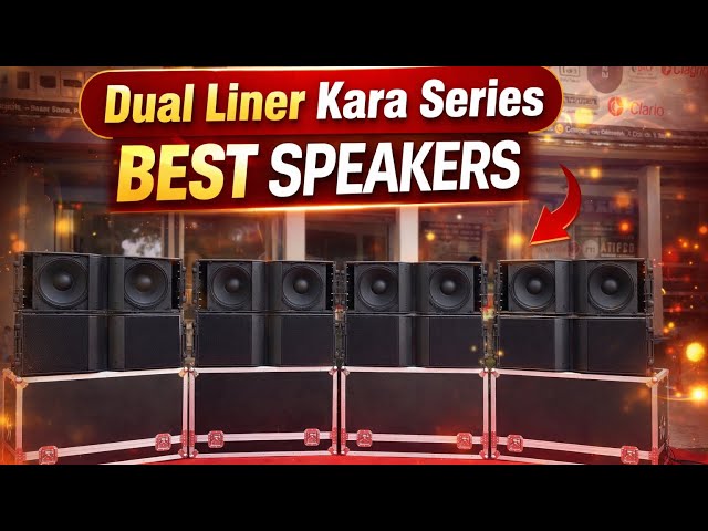 Dual Liner Kara Series Line Array | Kara 212 Dual Line Array Testing 🔊Best DJ Live Programme Speaker