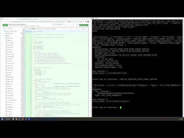OPI DEMO: Cloud Networking APIs 20231215