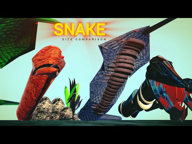 Biggest Monster Snake Size Comparison 2026 | King Cobra Vs Basilisk